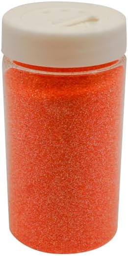 Lassos Boutique 3.5oz (100g) Neon Orange Ultra Fine Bulk Craft Glitter, GPX10-NORG, UPC: 047182632711