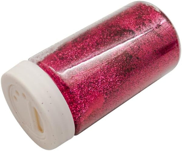 Lassos Boutique 3.5oz (100g) Fuchsia Ultra Fine Bulk Craft Glitter, GPX10-FUS, UPC: 047182632605