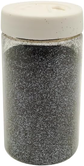 Lassos Boutique 3.5oz (100g) Charcoal Ultra Fine Bulk Craft Glitter, GPX10-CHAR, UPC: 047182632551