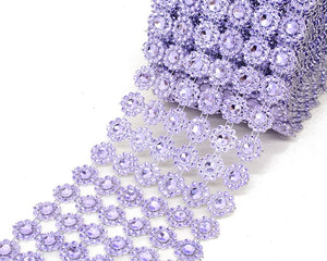 4" x 10 Yards Lavender Flower Mesh Wrap Roll, PNT6-LAV, UPC: 047182633909