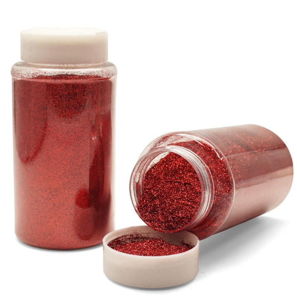 Lassos Boutique 1LB Red Crafts Glitter, GPX40-RED, UPC: 047182633183